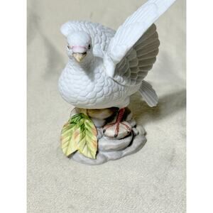 Royal Crown Love Doves by J Byron #22/671  Porcelain Bisque Collectible Figurine